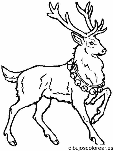 Dibujo de un venado corriendo