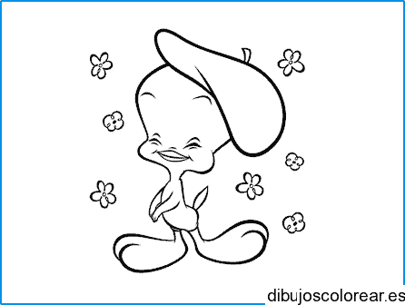 Dibujo de Piolín con boina