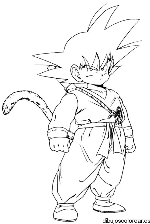 Dibujo anime de Dragon Ball