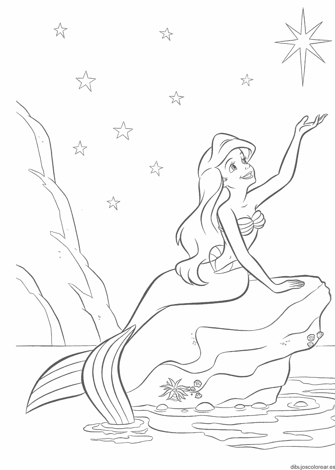 Dibujo de Ariel y una estrella