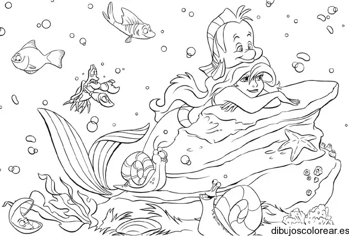 Dibujo de Ariel soñadora