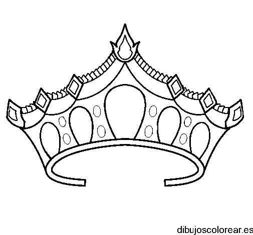 Dibujo de una corona de princesa