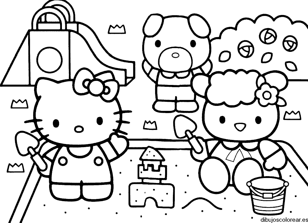 Hello Kitty en la playa
