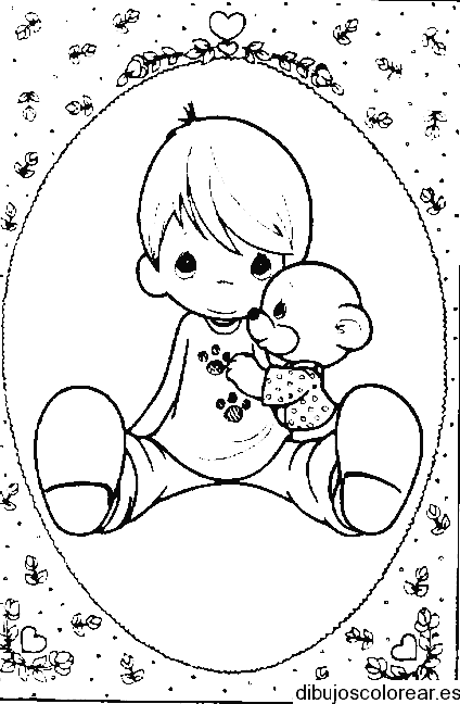 Dibujo de un niño en un arco