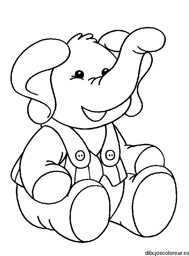 Dibujo de un pequeño elefante 