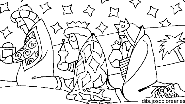 Reyes magos bajo las estrellas