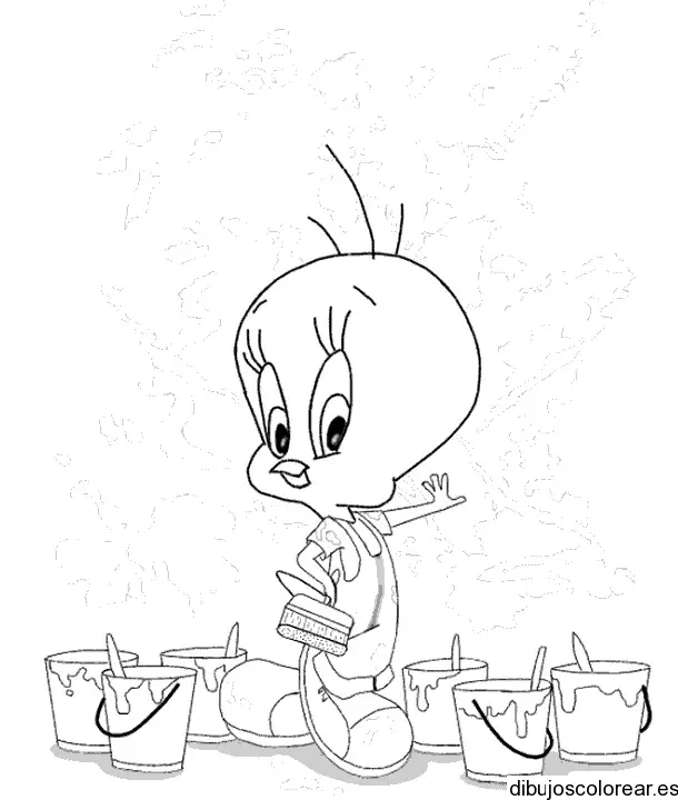 Dibujo de Piolín pintor