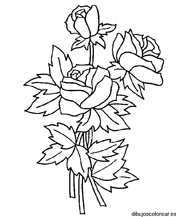 Dibujo de un ramillete