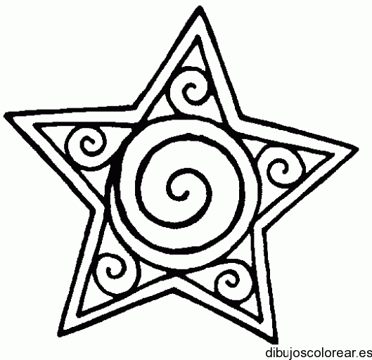 Dibujo de una pequeña estrella 