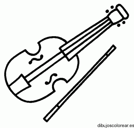 Dibujo de un pequeño violín