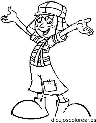 Dibujo del chavo alegre 