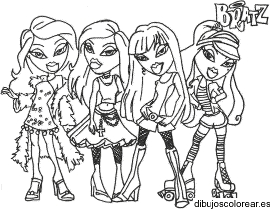 Dibujo de las bratz modelando 