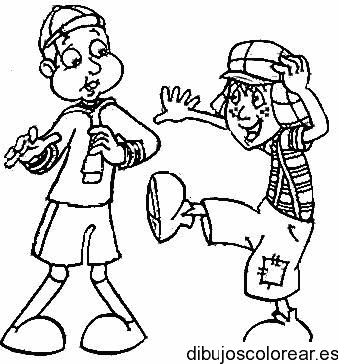 Dibujo de chavo y quico 