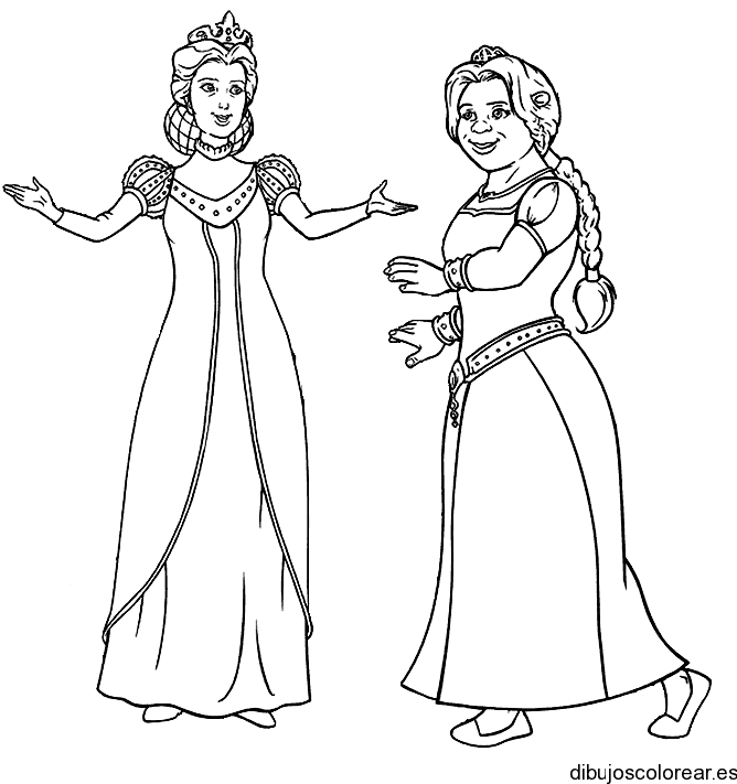 Dibujo de Fiona y su madre