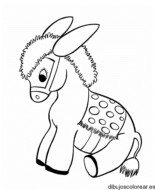 Dibujo de caballo sentado