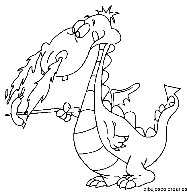 Dibujo de un dragón