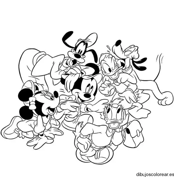 Dibujo de los amigos Disney