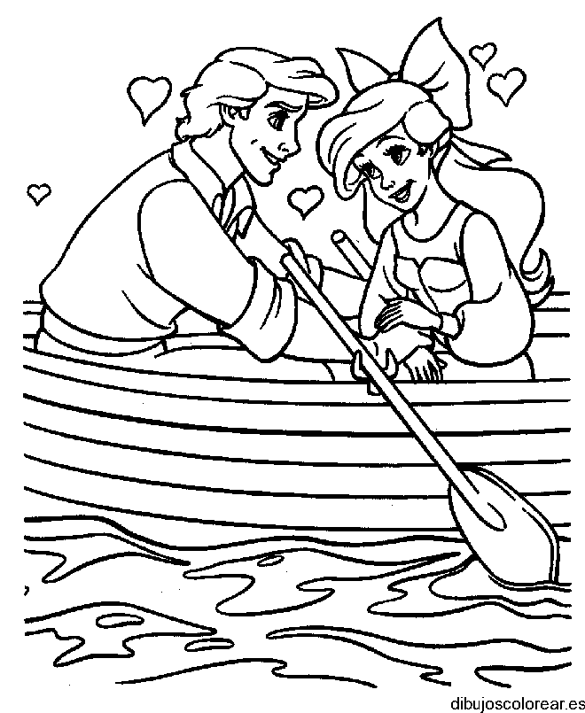 Dibujo de una pareja de enamorados