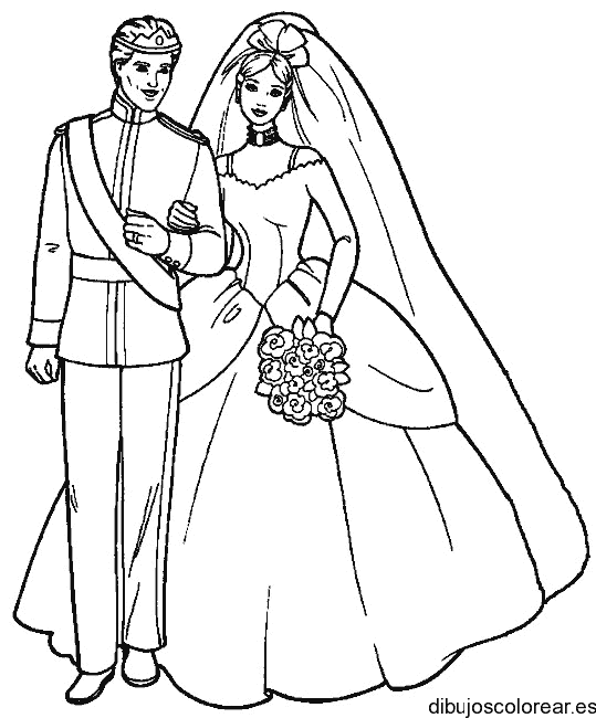 Dibujo de casamiento del príncipe