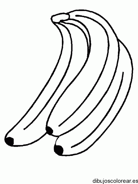 Dibujo de un par de bananas