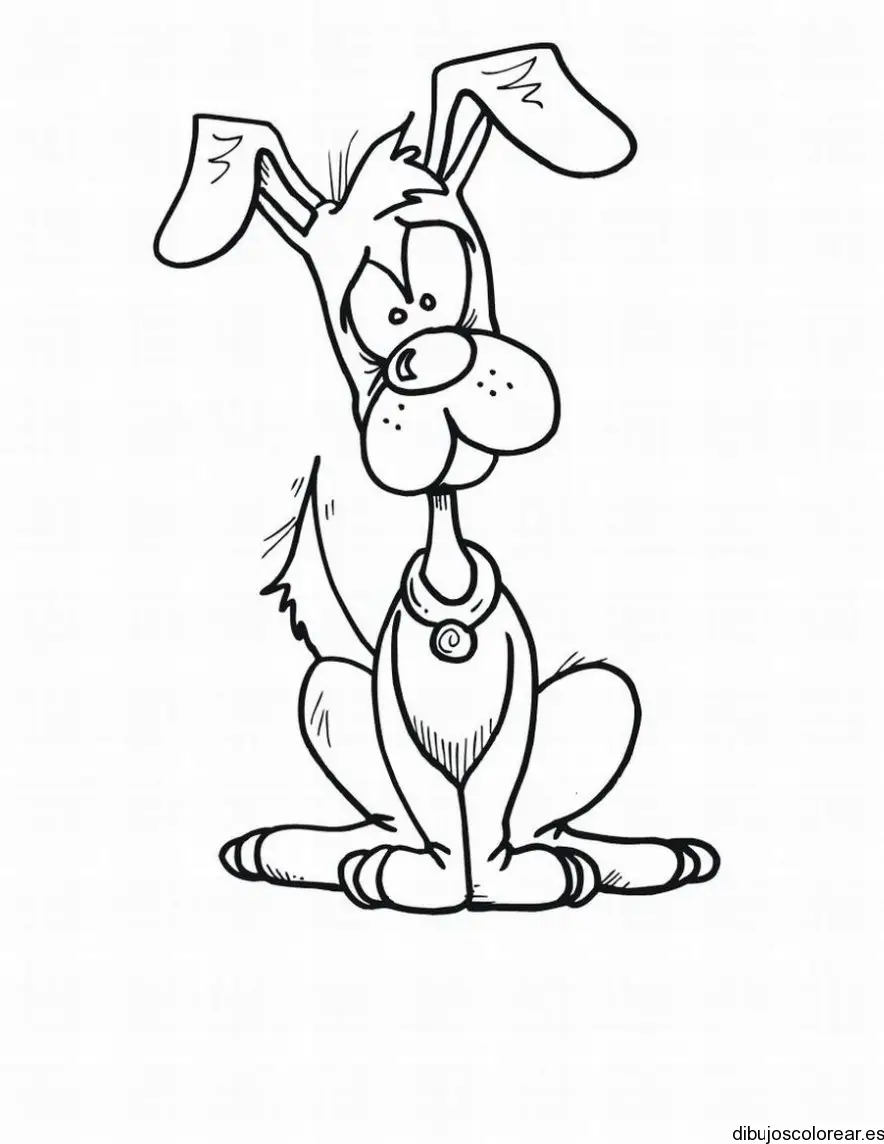 Dibujo de un inocente perrito