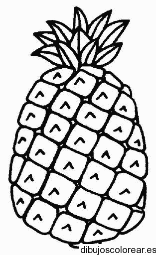 Dibujo de una piña pequeña