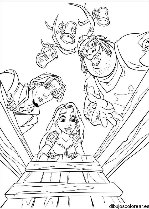 Dibujo de Giselle y sus amigos