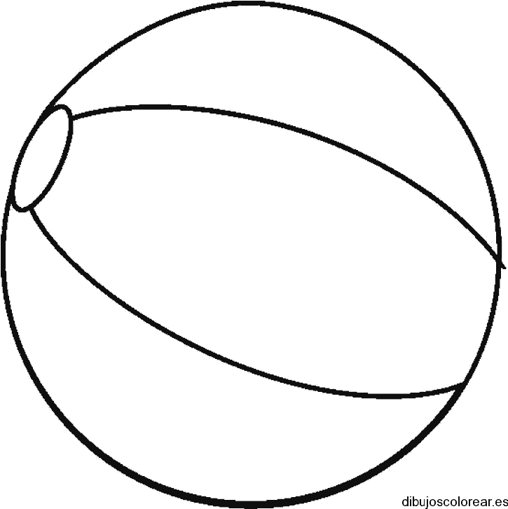 Dibujo de una pelota para la playa