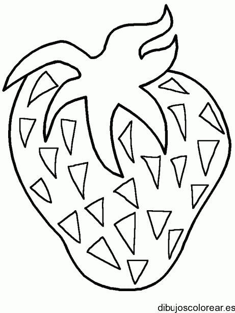 Dibujo de una dulce fresa