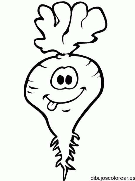 Dibujo de un rábano