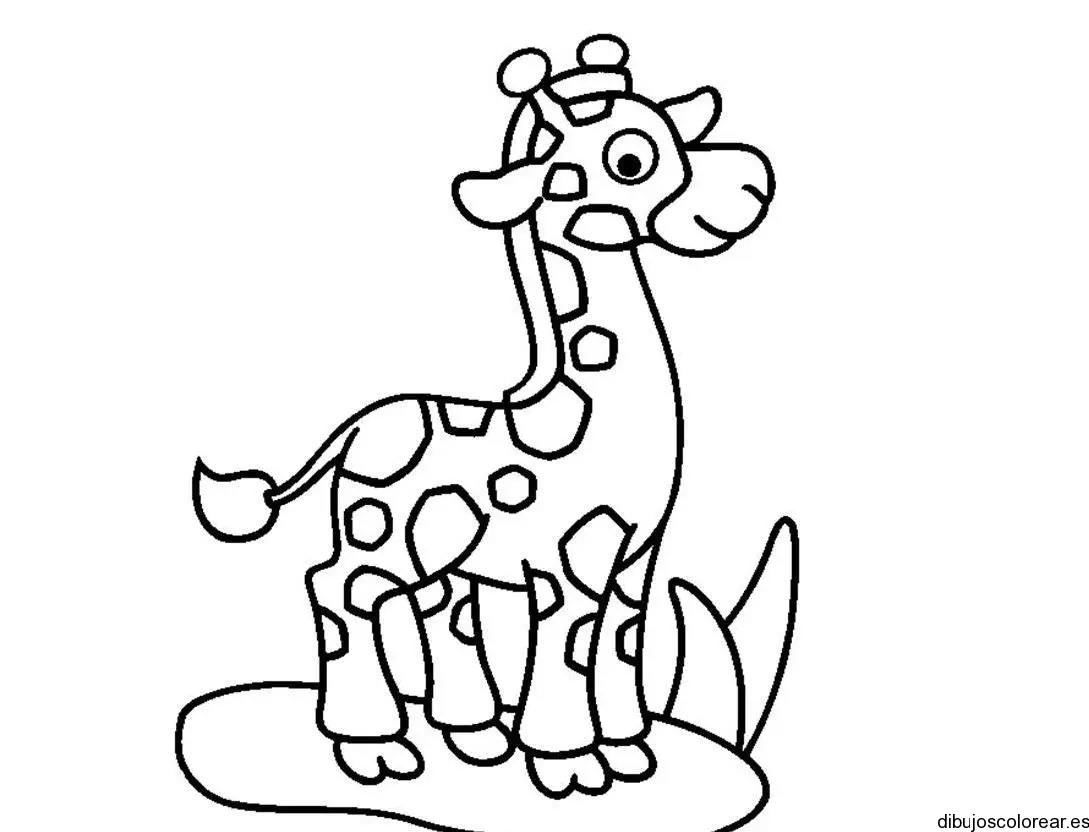 Dibujo de una jirafa pequeñita