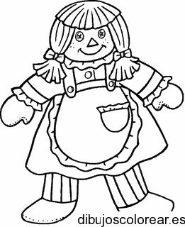 Dibujo de una muñeca de trapo