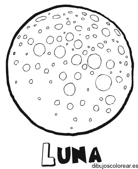 Dibujo la luna es de queso