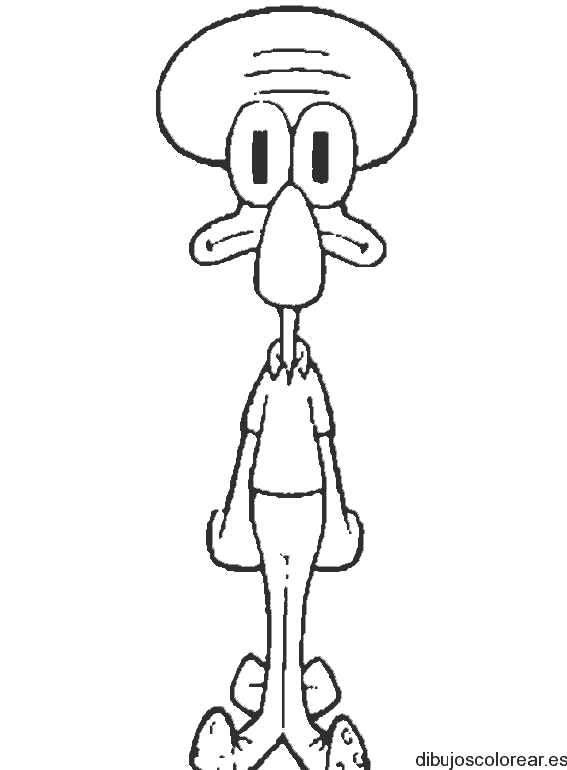 Dibujo personaje Bob La Esponja
