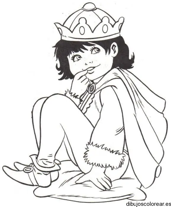 Dibujo de un niño principe