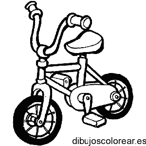 Dibujo de un pequeño triciclo para bebé