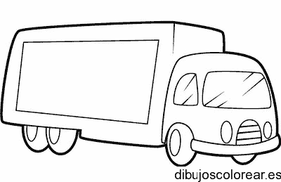 Dibujo de un camión con rótulo