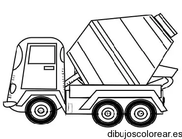Dibujo de un camión para cemento