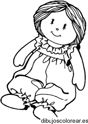 Dibujo de una pequeña muñeca de trapo