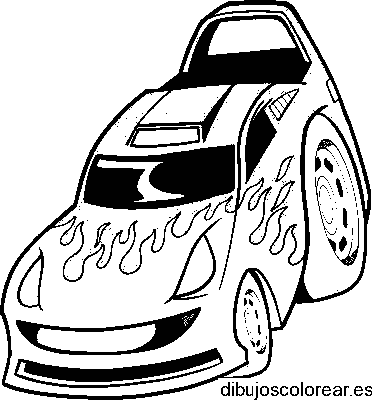 Dibujo de un coche de carreras