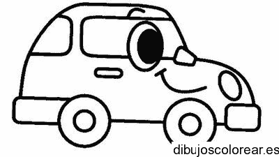 Dibujo de un cochecito sonriente