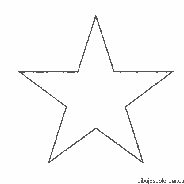 Dibujo de una estrella grande