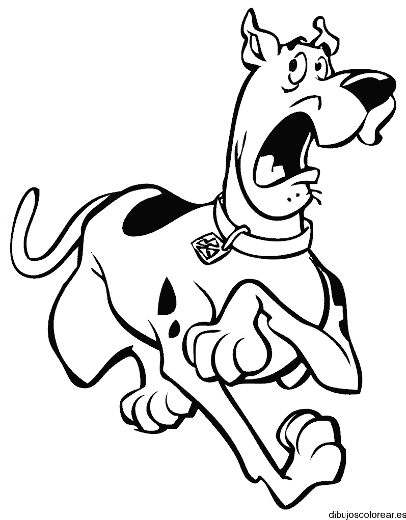 Dibujo de Scooby Doo aterrado