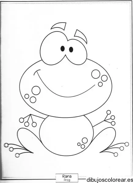 Dibujo de un cómico sapo