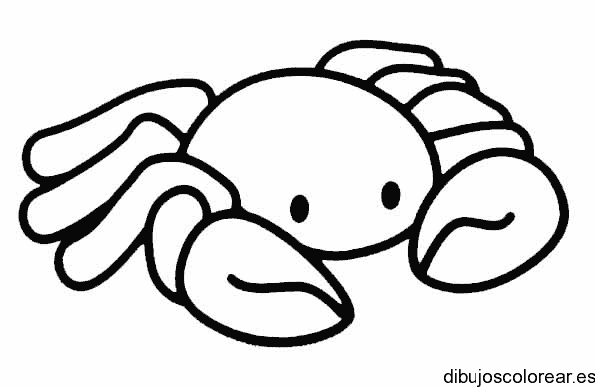 Dibujo de un cangrejo pequeño