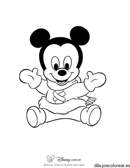 Dibujo de Mickey bebe