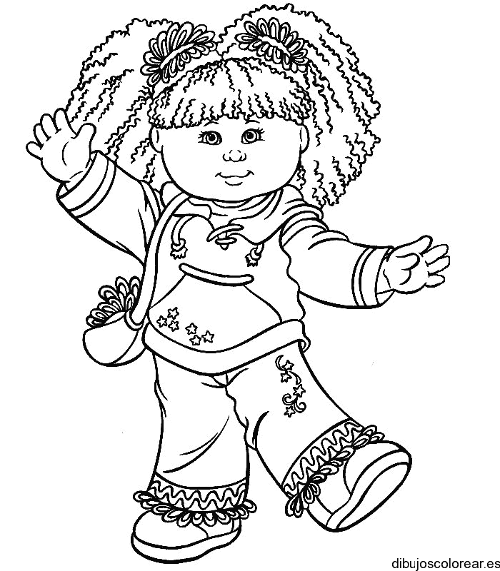 Dibujo de una muñeca repollito