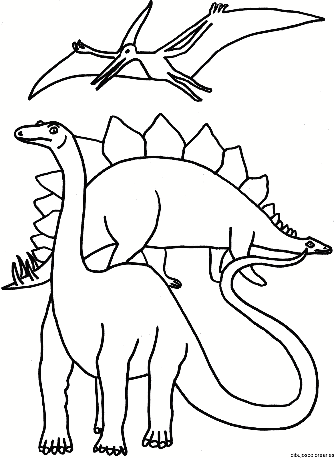 Dibujo de fauna prehistórica