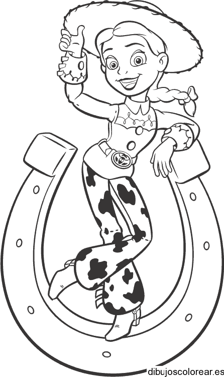 Dibujo de una vaquerita