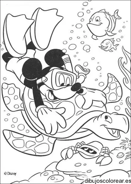 Dibujo de Mickey Mouse buzo